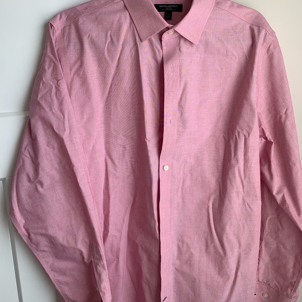 Banana Republic Pink Dress Shirt L